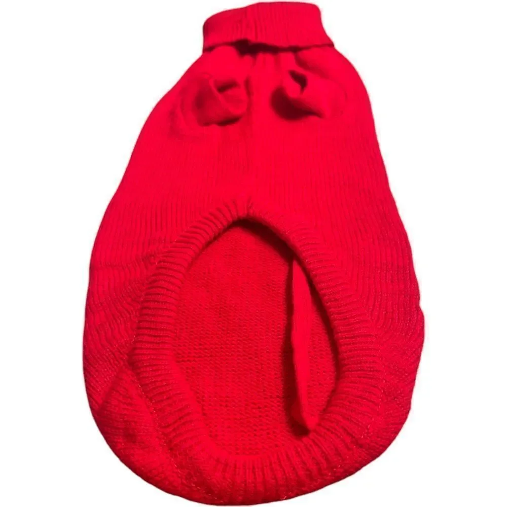 Red Christmas Tree Knit Dog Sweater